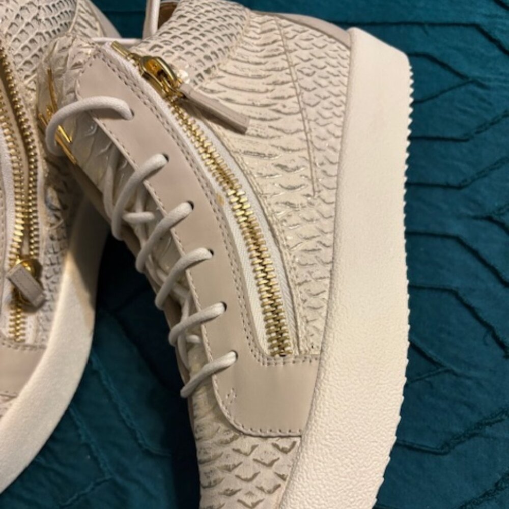 Women's May London Snake-Print High Top Sneakers - Picture 3 of 9